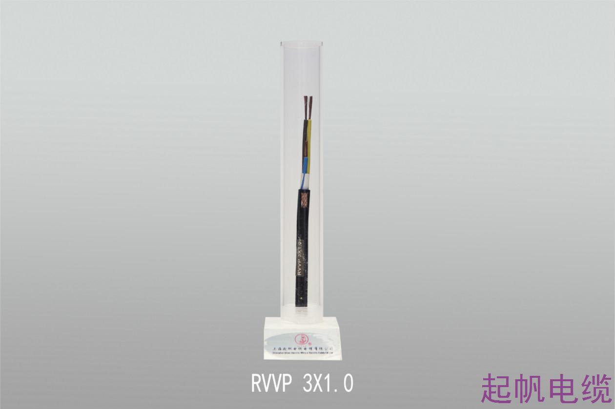 聚氯乙稀絕緣聚氯乙稀護(hù)套軟電纜RVVP 3X1.0